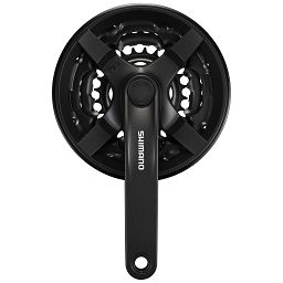Mechanizm Korbowy 6/7/8rz Czarny FC-TY301 48/38/28T 170mm